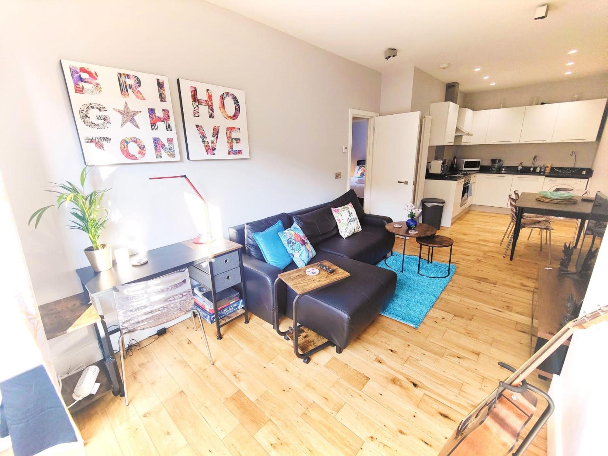Modern Central Brighton Patio Flat - Free Parking! Buitenkant foto